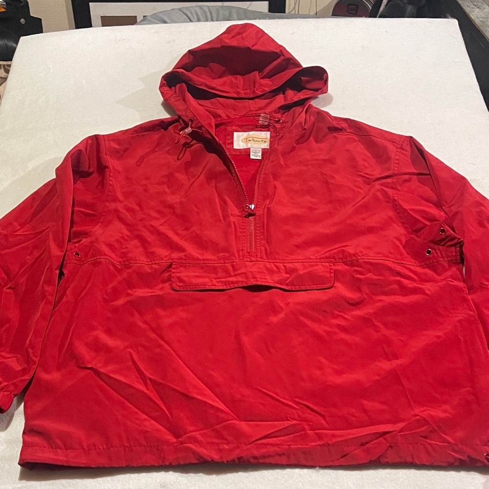 Talbots Scarlet Hooded Jacket size large